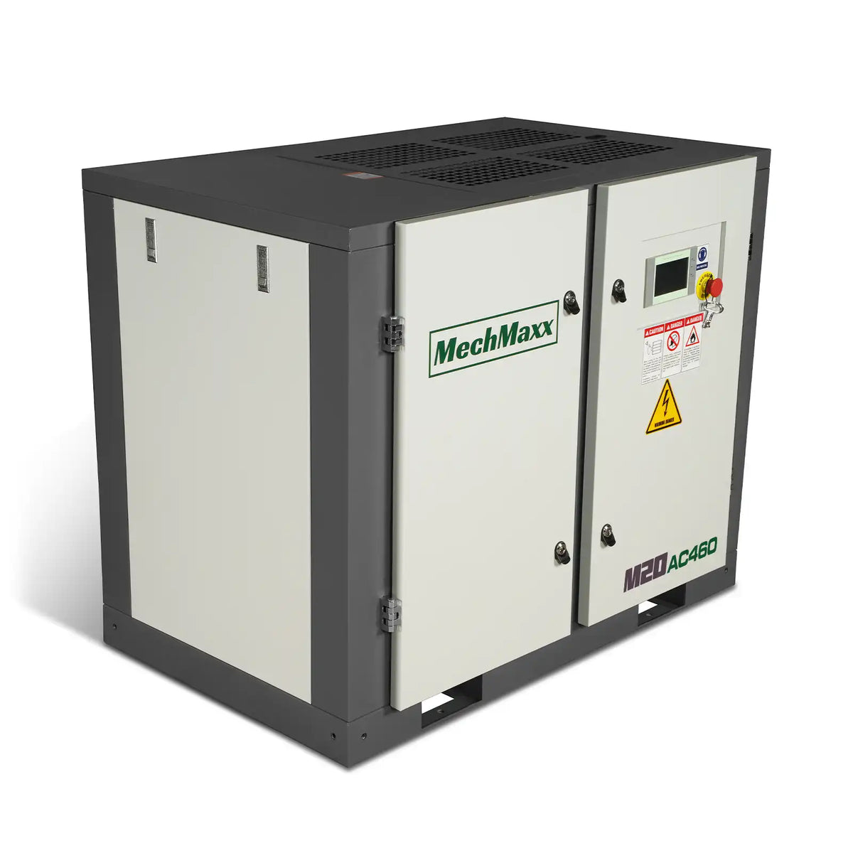 MechMaxx M20AC460 Air Compressor 20HP Rotary Screw 78 CFM 116 PSI 460V 3-Phase Industrial-Grade New