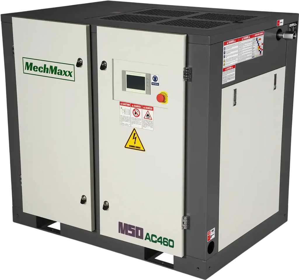 MechMaxx M50AC460 Air Compressor 50HP Rotary Screw 220 CFM 116 PSI 460V 3-Phase Industrial-Grade New