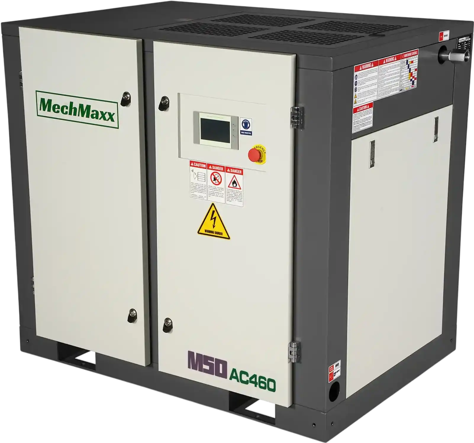 MechMaxx M50AC460 Air Compressor 50HP Rotary Screw 220 CFM 116 PSI 460V 3-Phase Industrial-Grade New