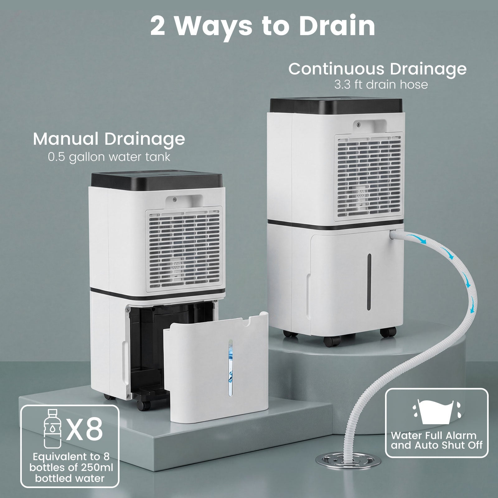 Costway 30 Pint 1500 Sq. Ft. Dehumidifier Medium to Large Room w/ Indicator 71983024 New