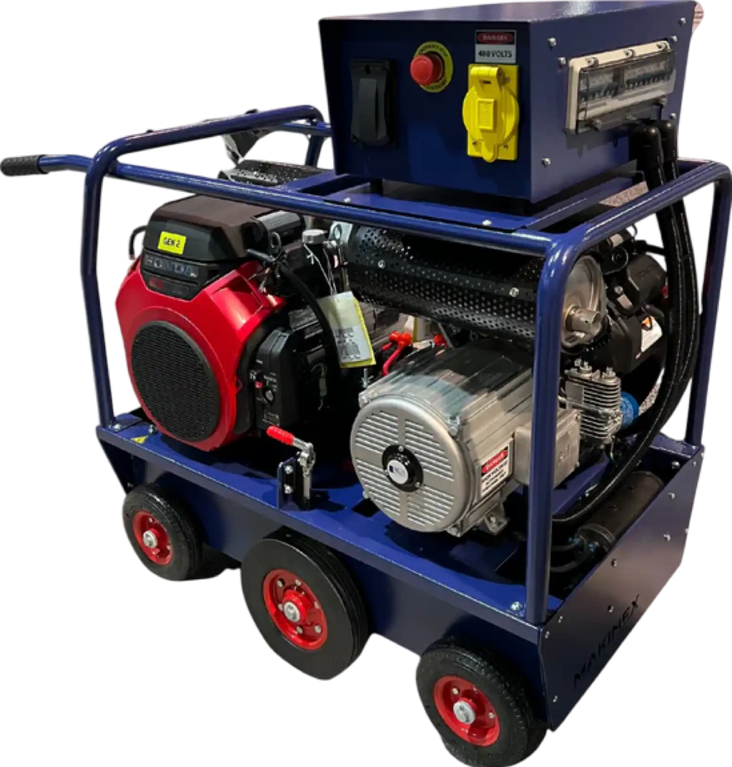 Makinex 25000W/30000W Generator 480V Dual Phase Gas Honda GX690 Engine Electric Start New