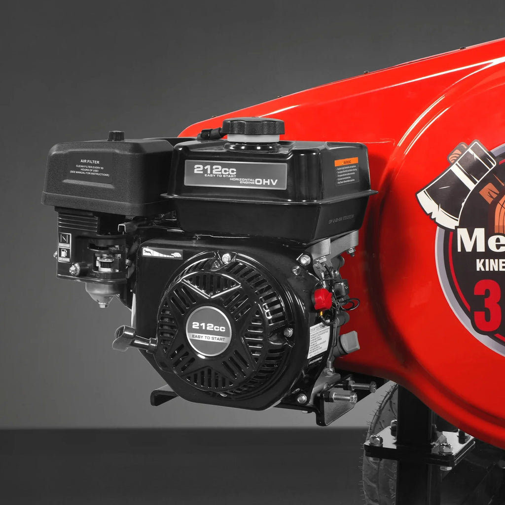 MechMaxx KT34 Log Splitter 34 Ton Kinetic Fast 7 HP Ducar Gasoline Engine 28" Log Dia Capacity 3-Sec Cycle Time New