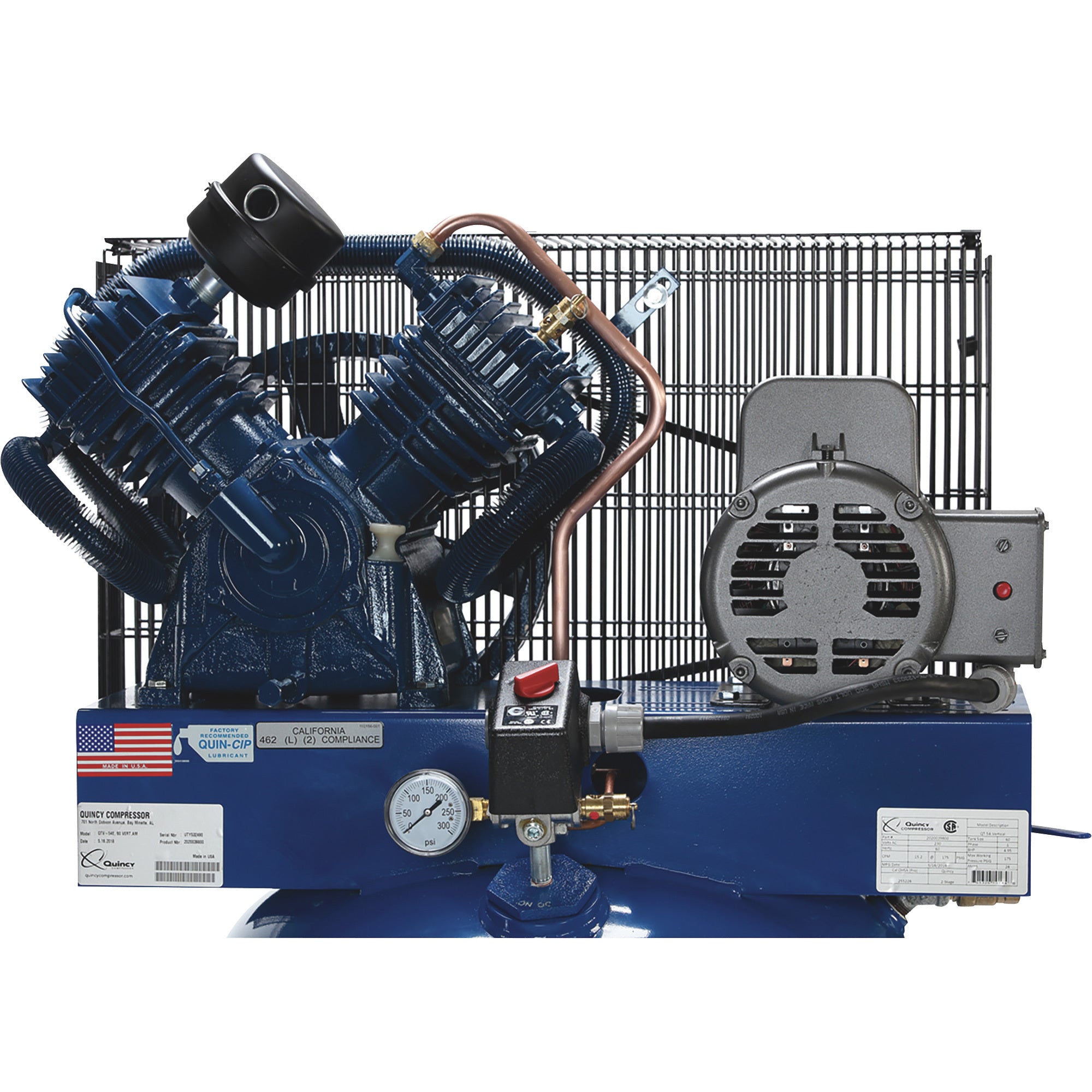 Quincy QT-54 Pro Air Compressor 5 HP 60 Gallon Two Stage Single Phase 230V New
