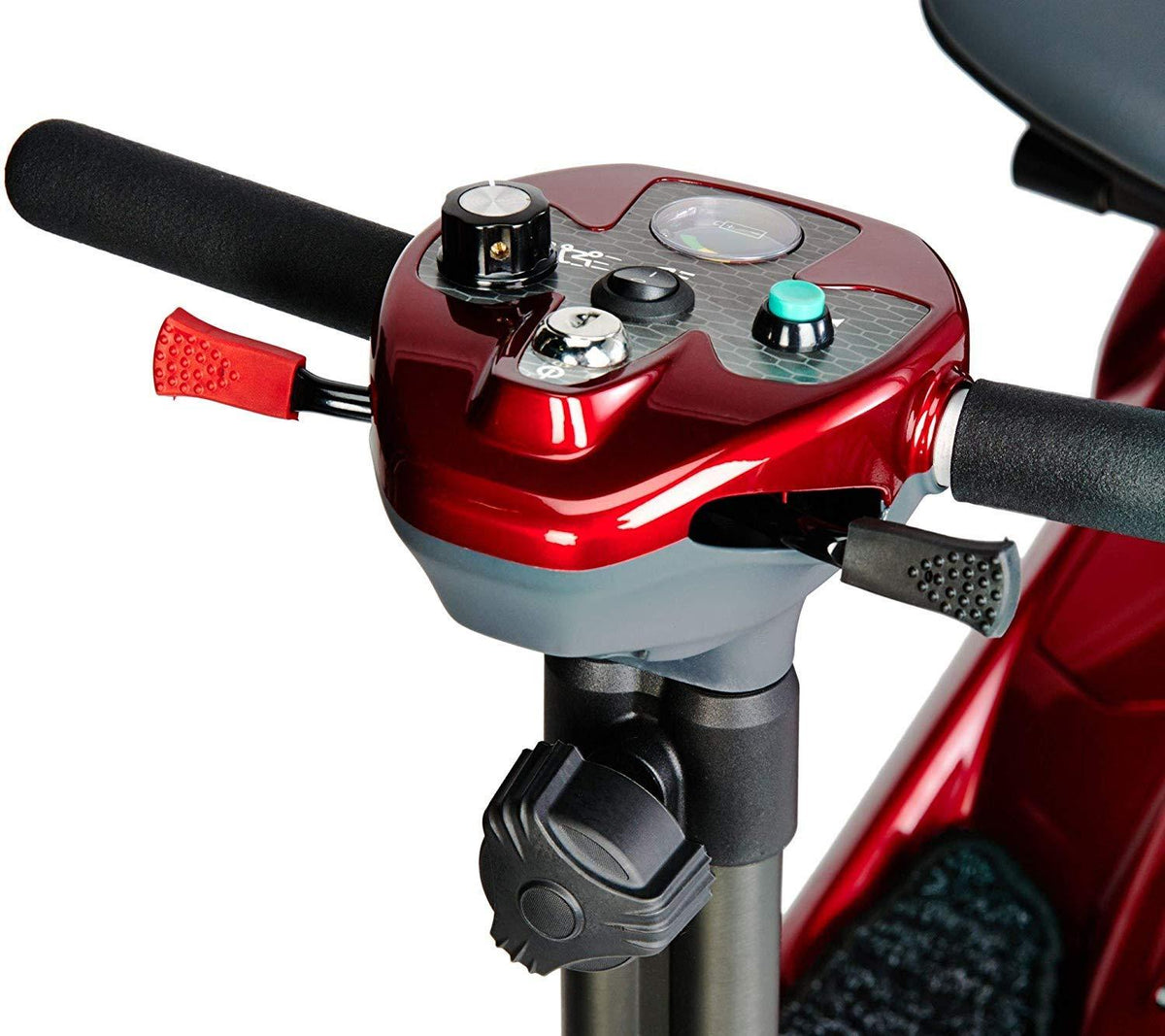 EV Rider Transport AF+ Automatic Folding Scooter Burgundy Red Open Box