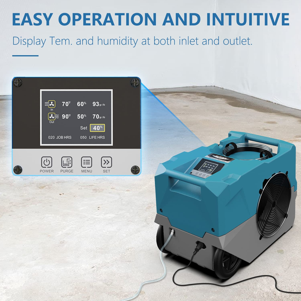 AlorAir LGR 1250 Industrial Commercial Dehumidifier for Water Damage Restoration 125 Pints with Condensate Pump New