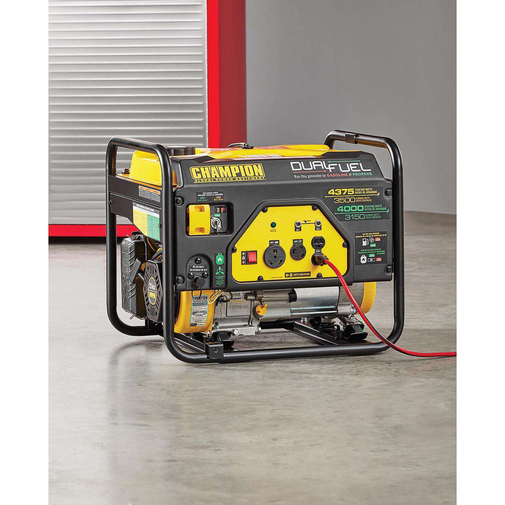 Champion 100401 3500W/4375W Dual Fuel Gas Generator Manufacturer RFB