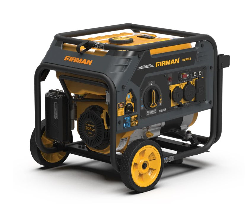 Firman H03652 Portable Generator 3650/4550 Watt 30 Amp 120V Dual Fuel Recoil Start New