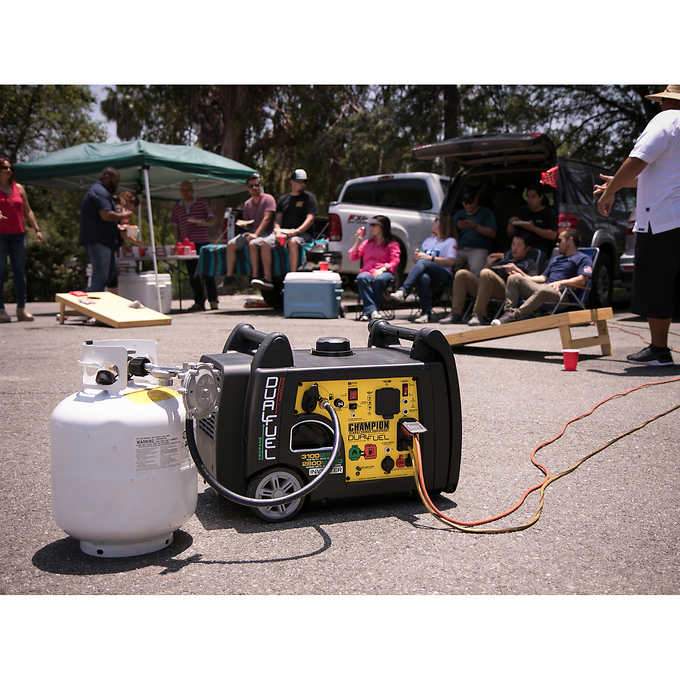 Champion 100204 2800W/3100W Inverter Dual Fuel Electric Start Generator Manufacturer RFB