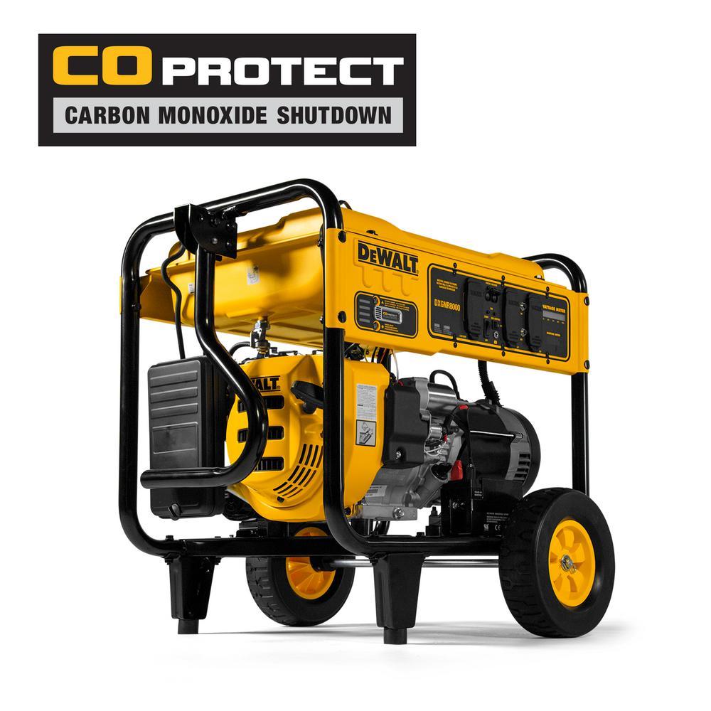 Dewalt DXGNR8000 8000W/10000W Auto Idle CO Protect Electric Start Generator Manufacturer RFB