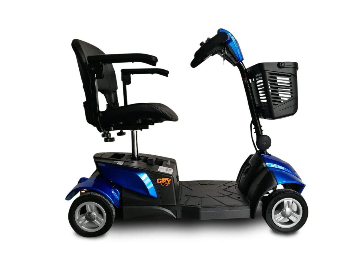 EV Rider CityCruzer 4 Wheel Electric Travel Scooter 12Ah SLA Blue Open Box