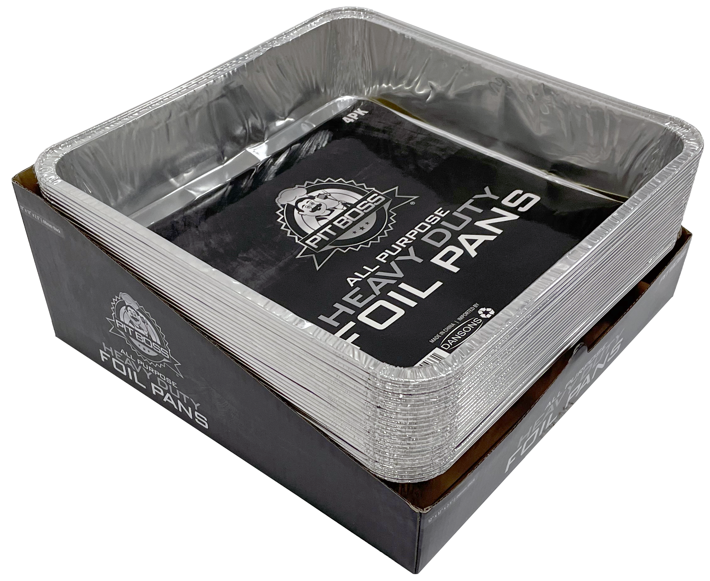 4pc 12x12 Heavy Duty Foil Pans