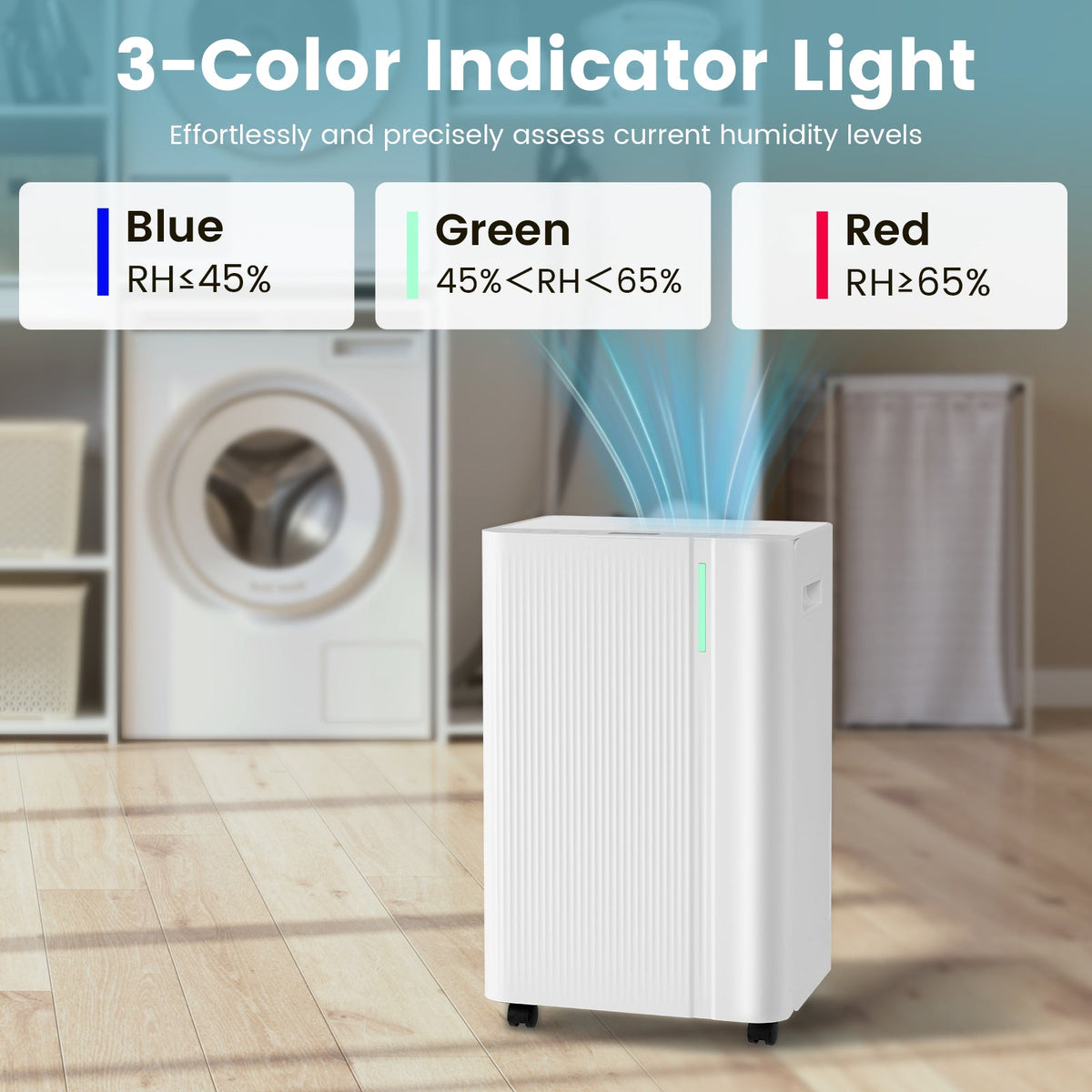 Costway 54 Pint 4500 Sq.Ft Dehumidifier w/ Drain Hose for Home 40426013 New