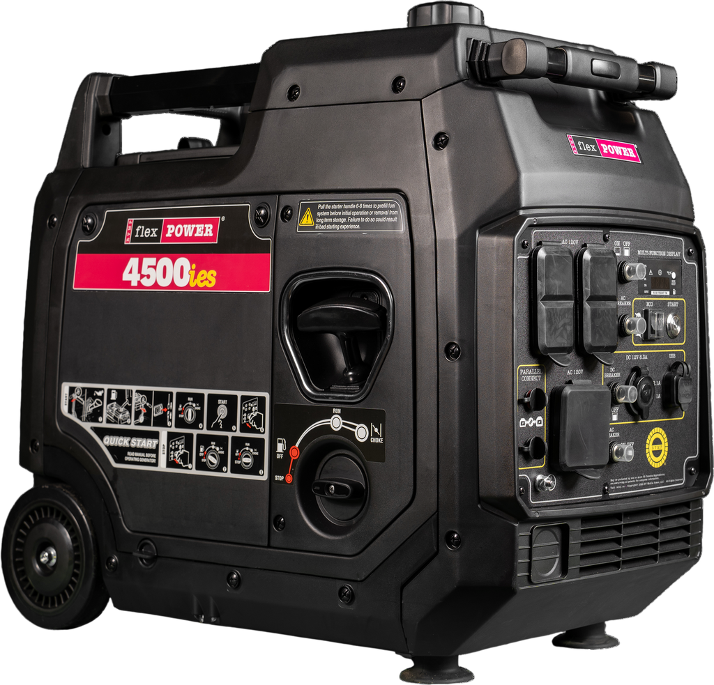 RVMP Flex Power 4500ies 4500W Portable Generator Dual Fuel Gas Propane 30A Inverter Electric Start New