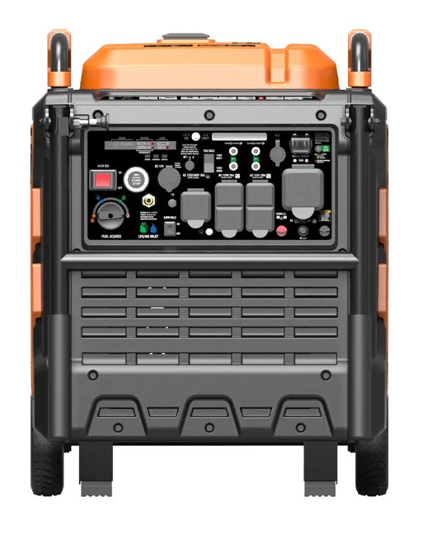 GENMAX GM10500iETC Tri-Fuel Inverter Generator 8500W/10500W 50 Amp Remote Start Scratch and Dent