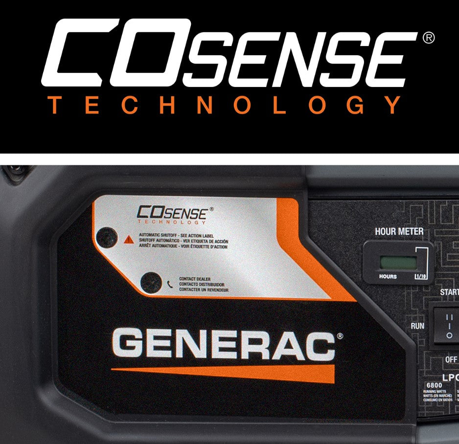 Generac GP7500EDF 7500W/9400W Generator Dual Fuel Gas Propane Electric Start CO Sense 8011 RFB
