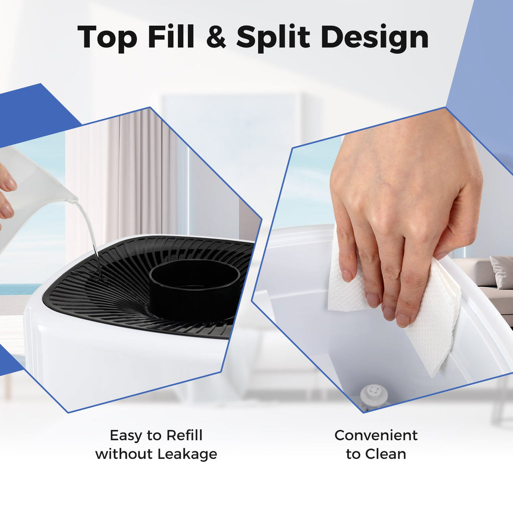 Costway 5.5Gal Whole House Humidifier 360° Nozzles Power-Off Memory 782964531 New