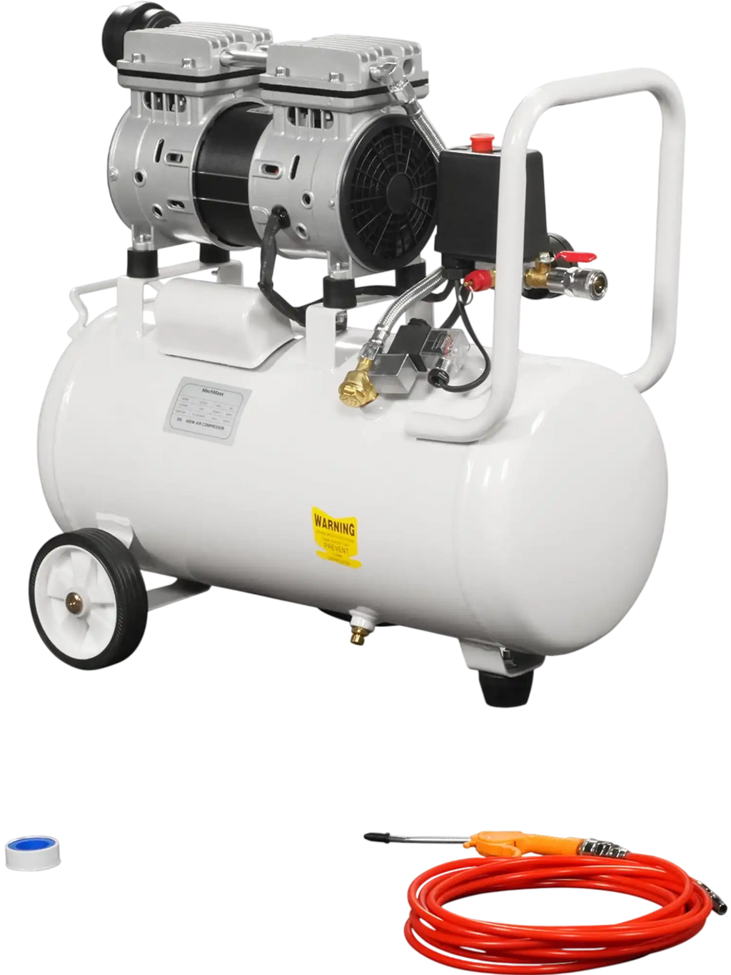 MechMaxx PC-30 Air Compressor 8 Gallon 600W 110V Oil-Free Quiet Electric Air Pump 0.7MPa 40L/min New