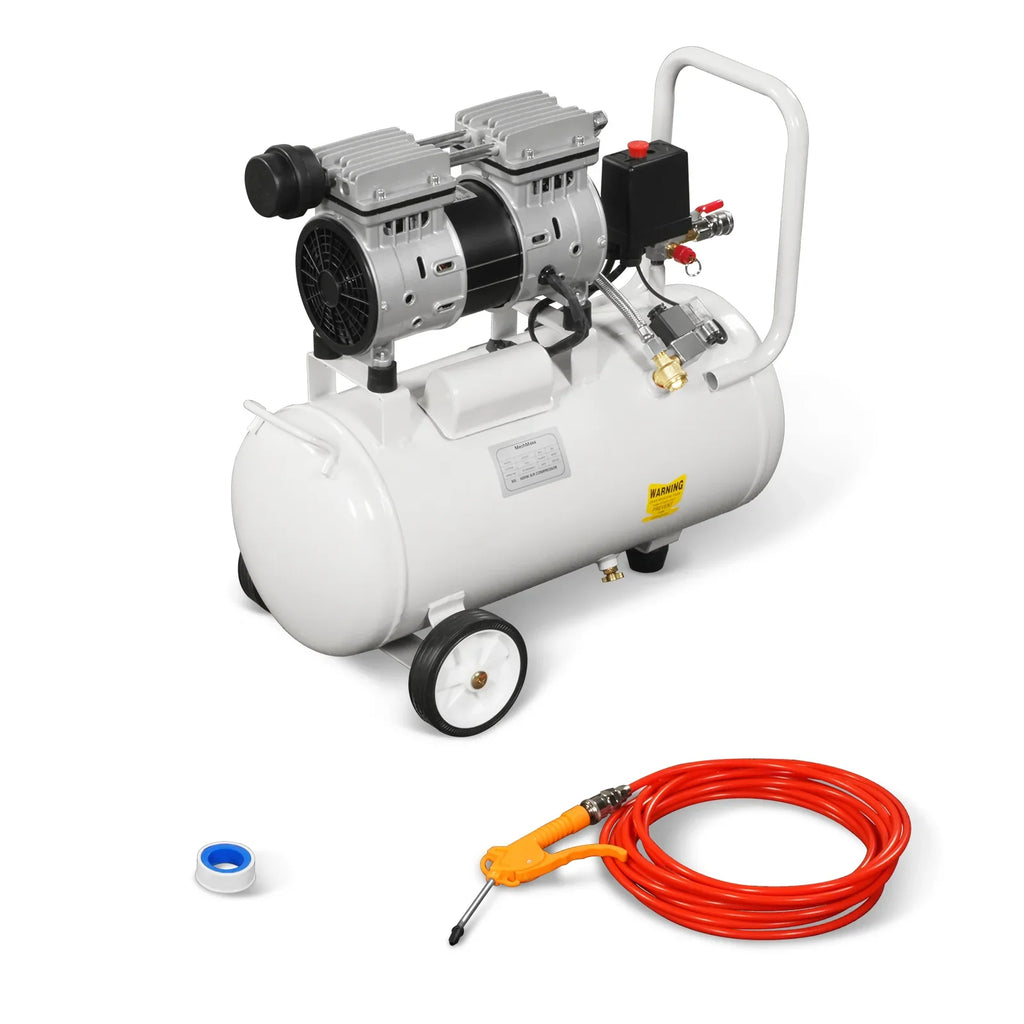 MechMaxx PC-30 Air Compressor 8 Gallon 600W 110V Oil-Free Quiet Electric Air Pump 0.7MPa 40L/min New