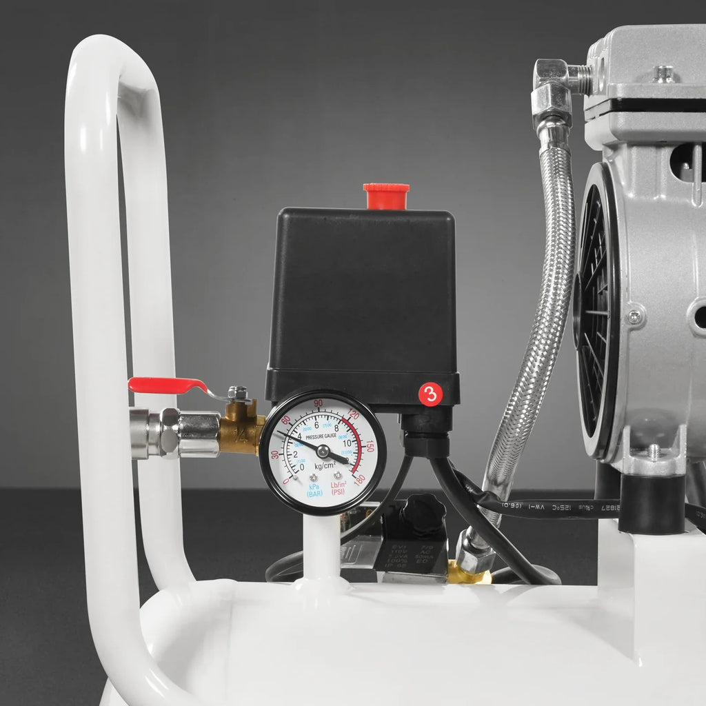 MechMaxx PC-30 Air Compressor 8 Gallon 600W 110V Oil-Free Quiet Electric Air Pump 0.7MPa 40L/min New