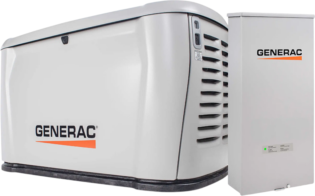 Generac 7328 26kW Standby Generator Propane Natural Gas Air-Cooled 1 Phase 240V w/ 200A Automatic Transfer Switch New