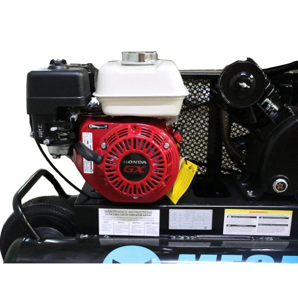 Mega Compressor MP-5510G200 Air Compressor Twin Tank Wheelbarrow 6.5 HP 10 Gallon 150 PSI Gas Honda Engine New