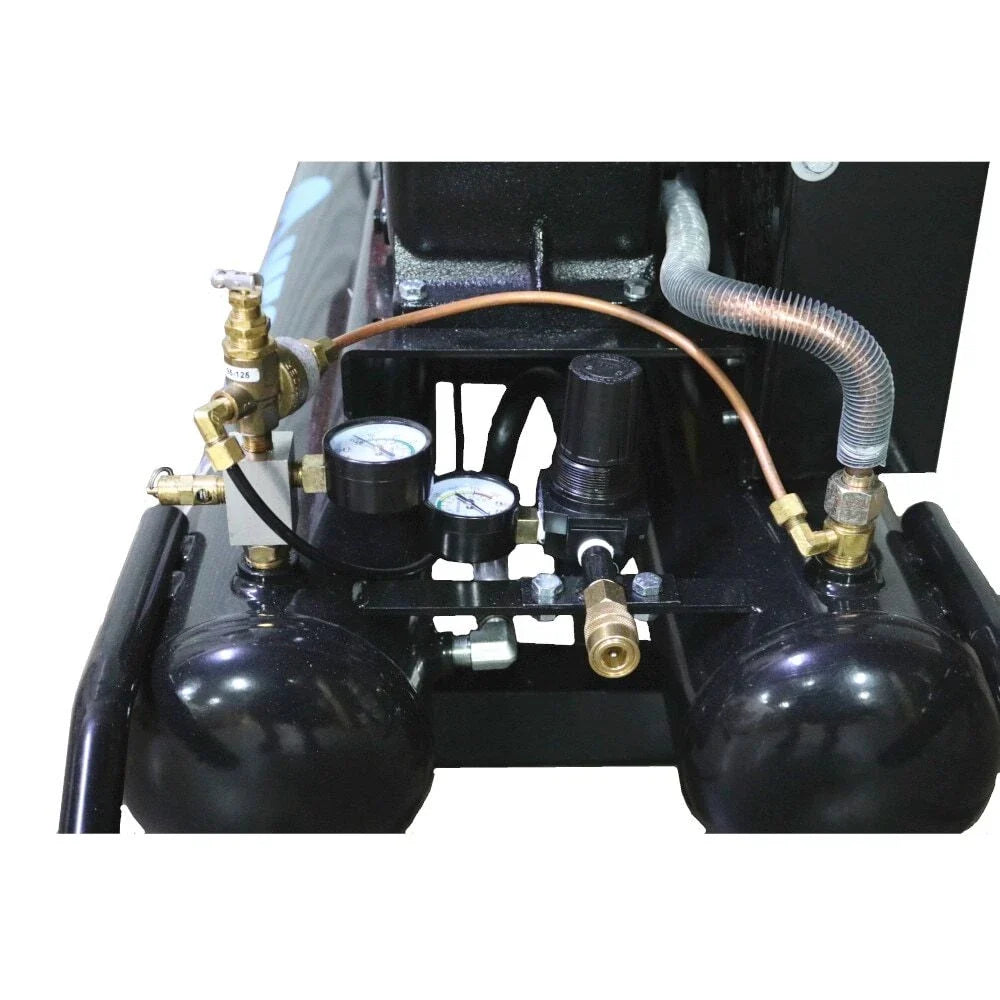 Mega Compressor MP-5510G200 Air Compressor Twin Tank Wheelbarrow 6.5 HP 10 Gallon 150 PSI Gas Honda Engine New