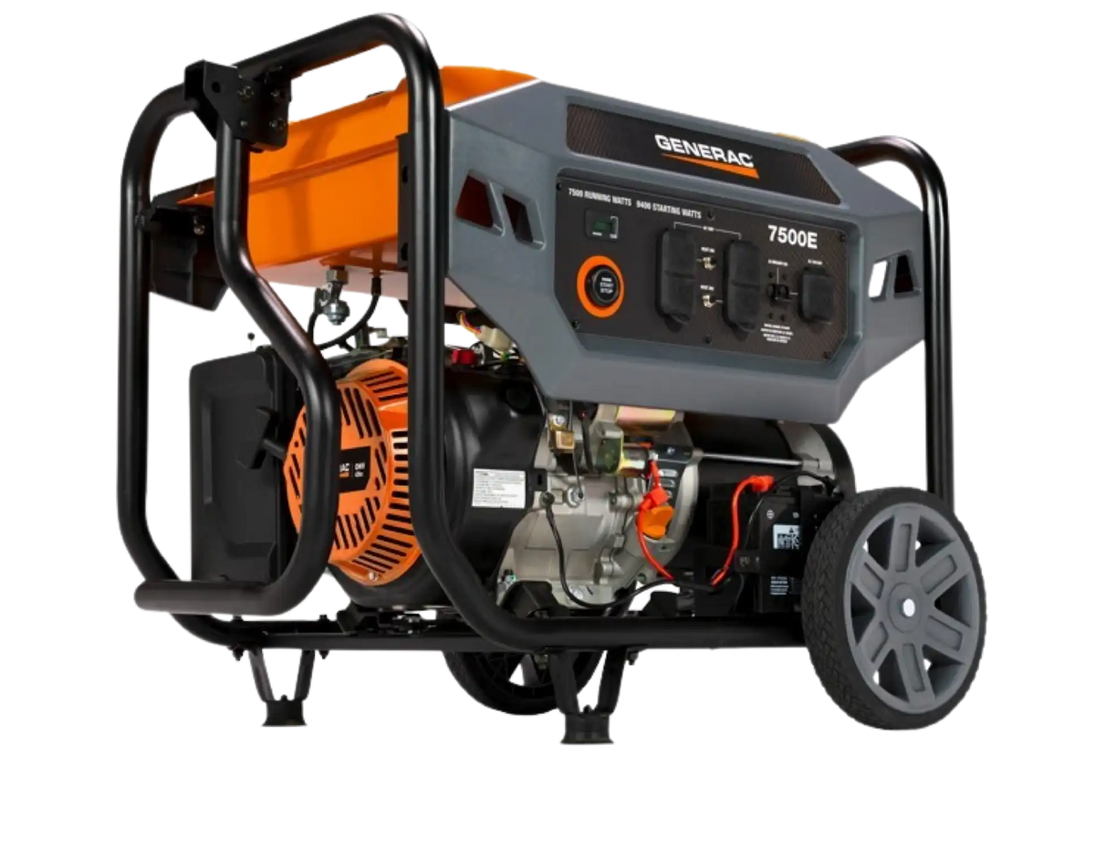 Generac 7718 7500E Generator 7500W/9400W Electric Start Gas Manufacturer RFB