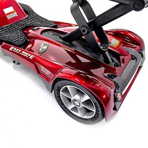 EV Rider Transport AF+ Automatic Folding Scooter Burgundy Red Open Box