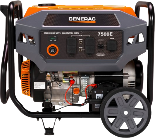 Generac 7718 7500E Generator 7500W/9400W Electric Start Gas Manufacturer RFB