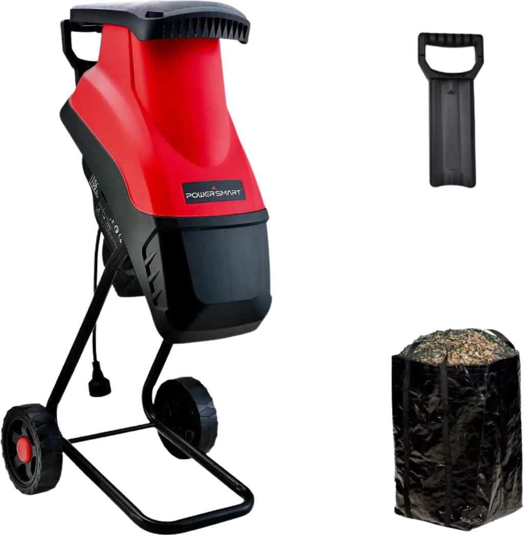 Powersmart PS10 Electric Wood Chipper Shredder 15 Amp 1.77" Diameter Blade New
