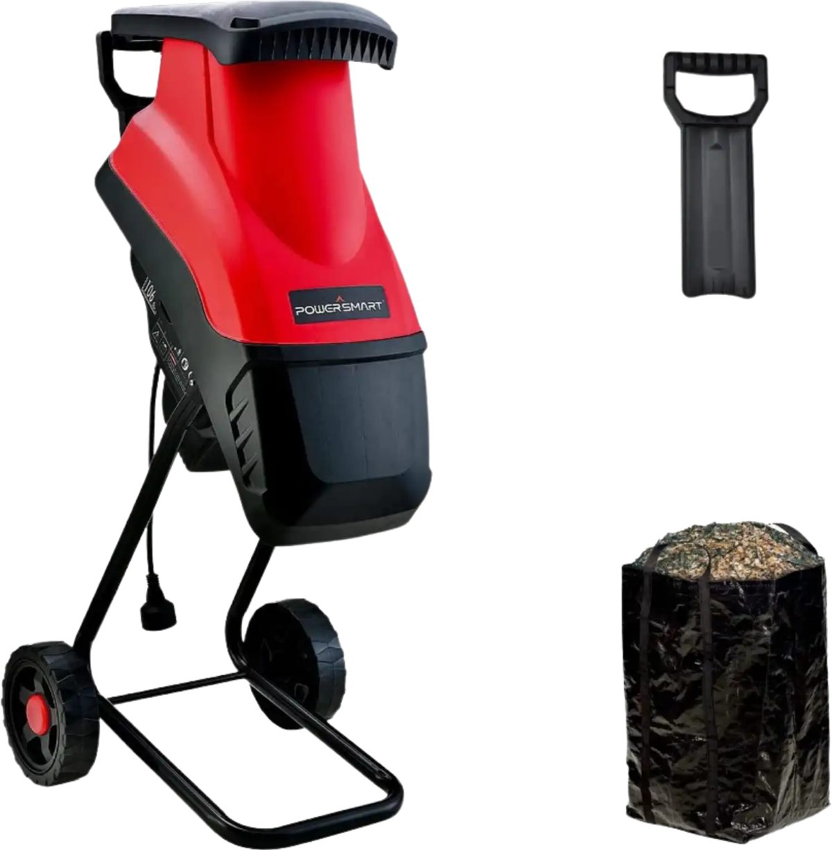 Powersmart PS10 Electric Wood Chipper Shredder 15 Amp 1.77" Diameter Blade New