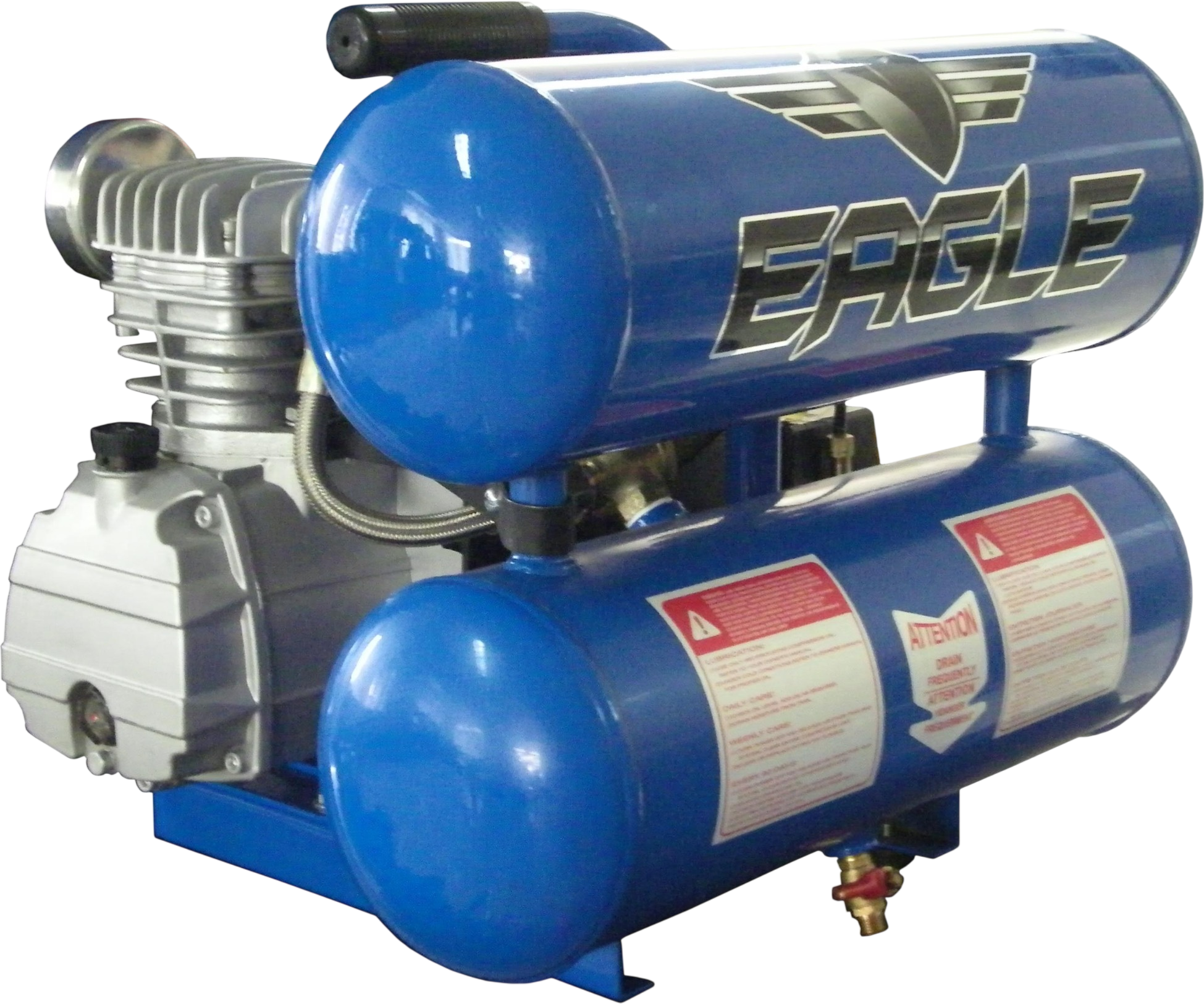 Eagle TS2018L Portable Air Compressor 125 PSI 4.2 Gal. Twin Stack 2 HP 110V New