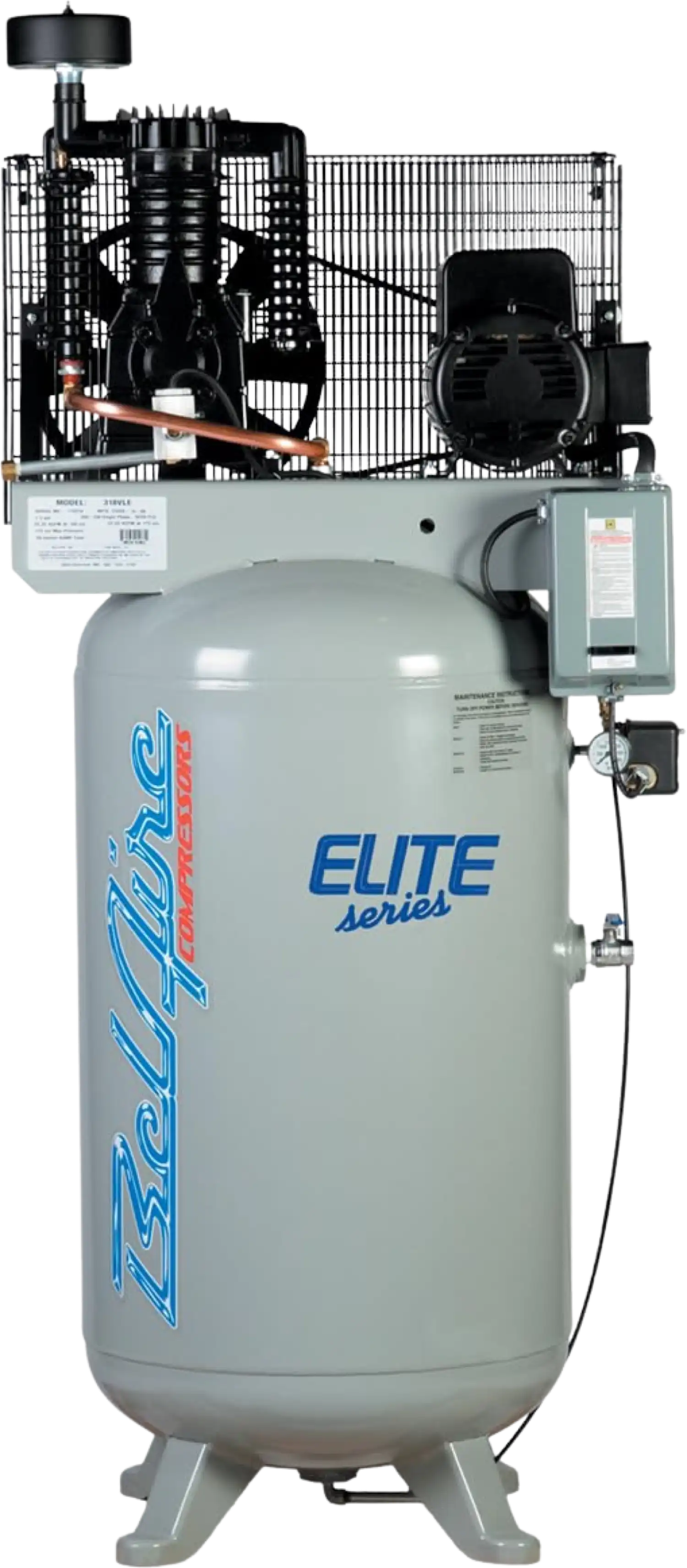 Belaire 318VLE Air Compressor 80 Gallon Two Stage Single Phase 7.5HP 175PSI Elite Series New