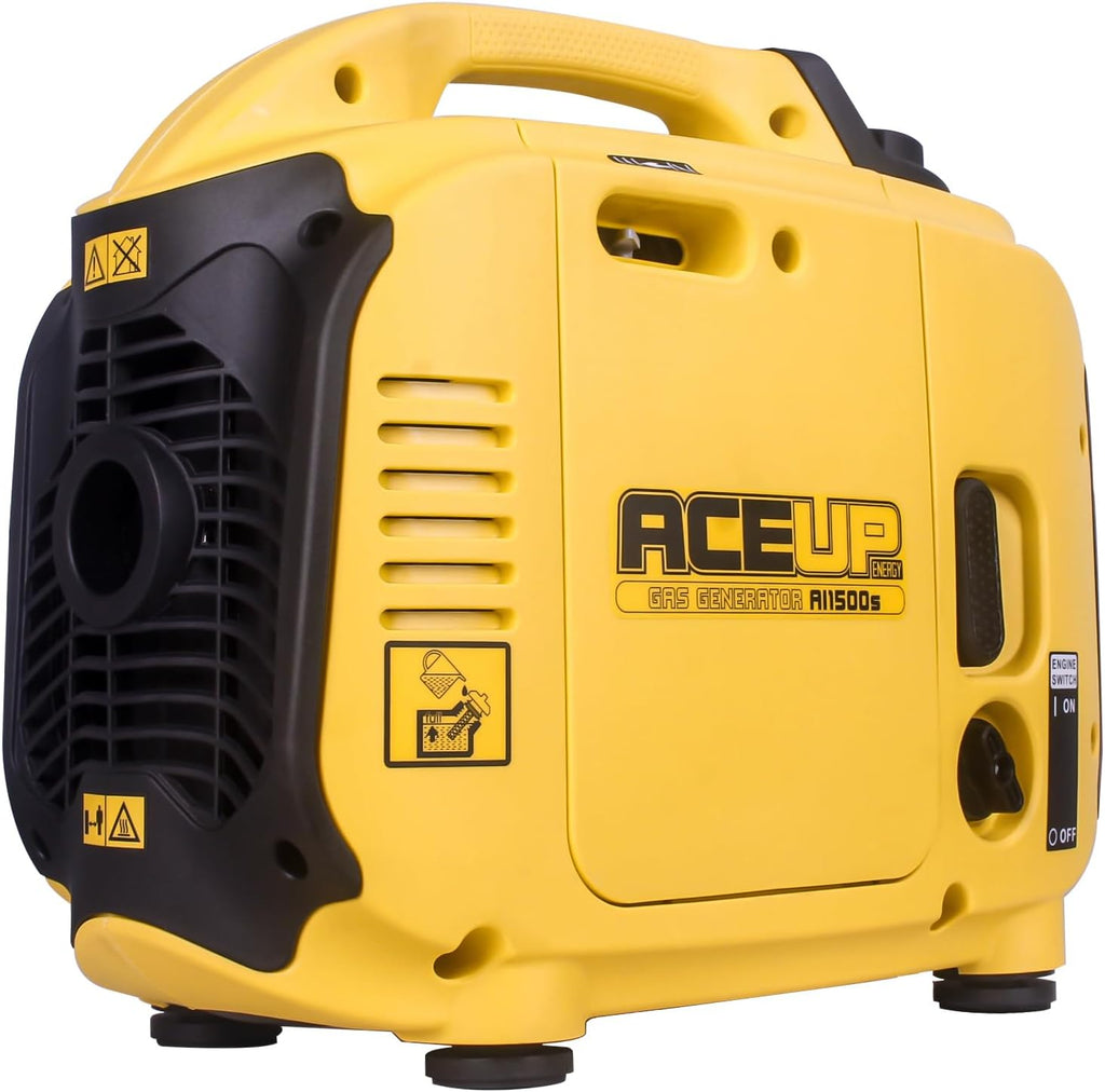 Aceup Energy AI1500S Generator 1200/1500W Gas Powered Inverter Quiet Low THD New