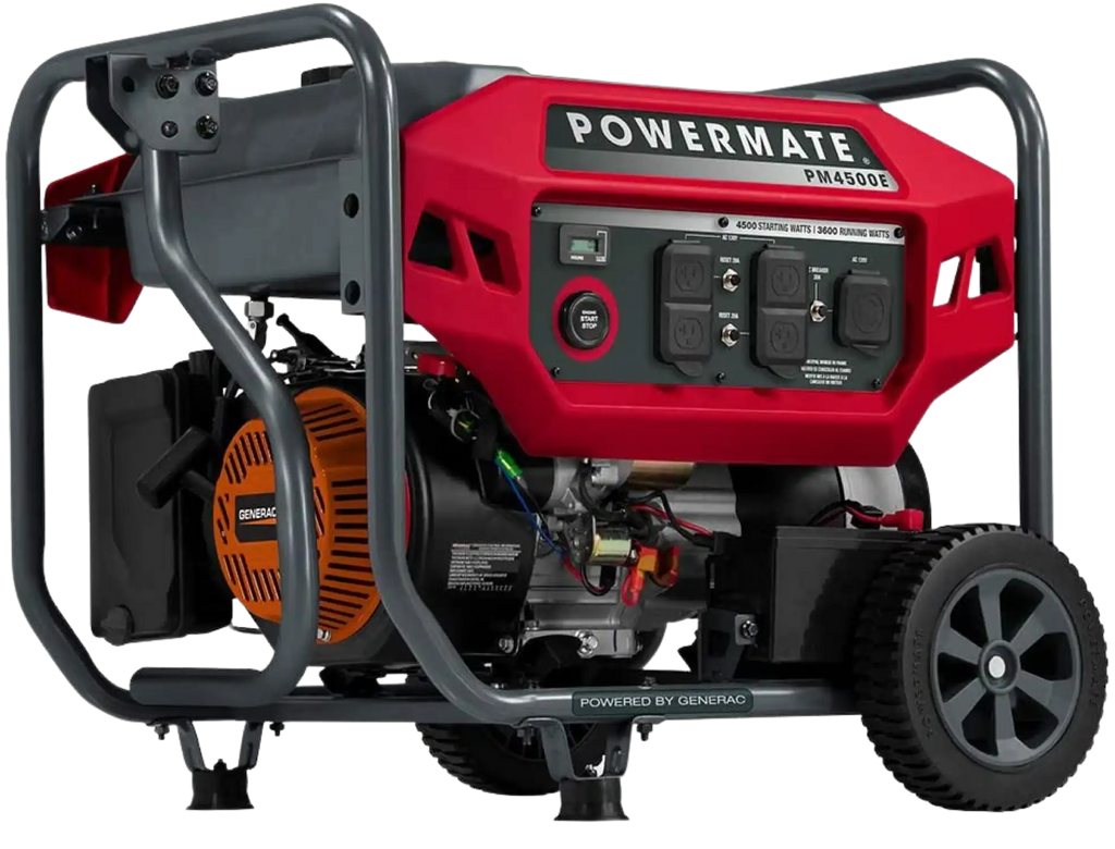 Generac/Powermate PM4500E 3600W/4500W Gas Electric Start Generator New