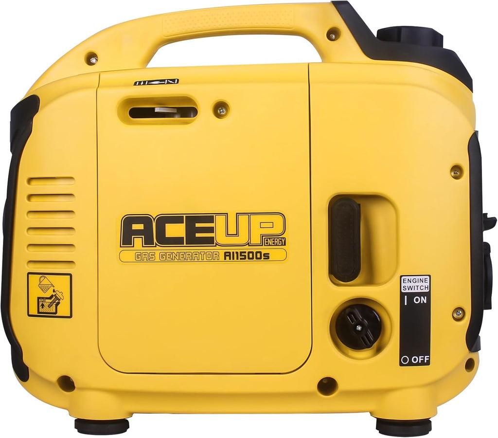 Aceup Energy AI1500S Generator 1200/1500W Gas Powered Inverter Quiet Low THD New