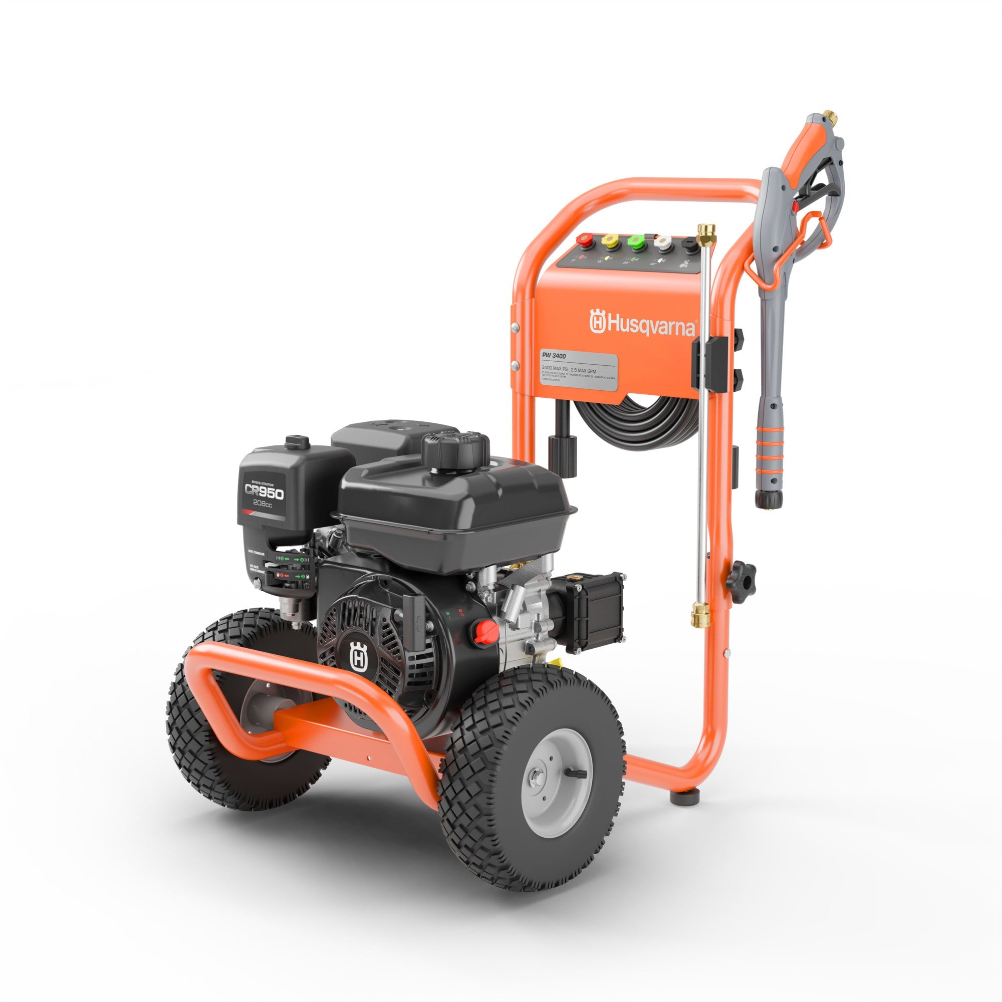 Husqvarna 022016 Gas Pressure Washer Triplex Pump 3400 PSI 2.5 GPM Briggs & Stratton CR950 New