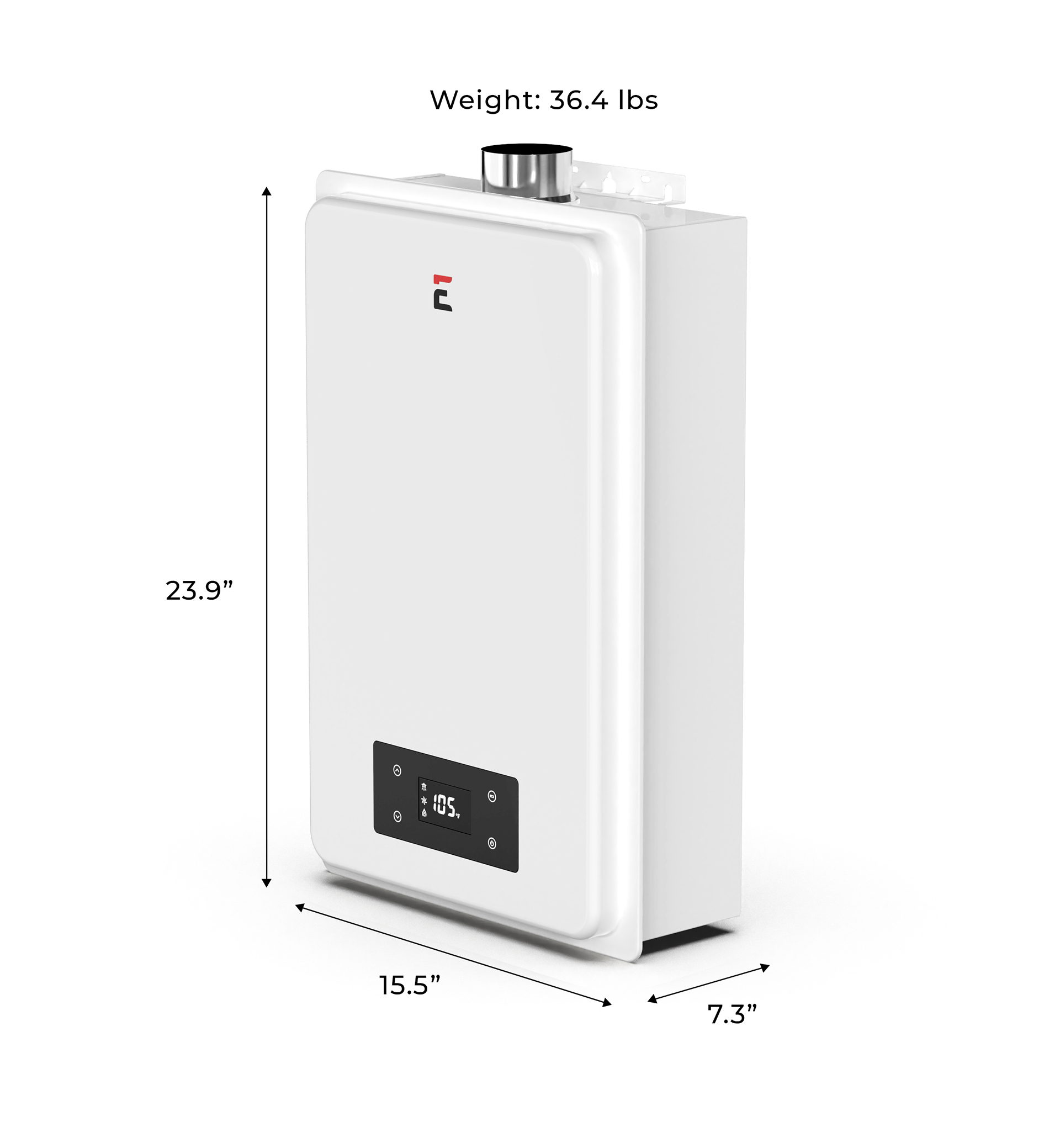 Eccotemp 6GB-ING Builder Grade 6.0 GPM Indoor Natural Gas Tankless Water Heater Open Box
