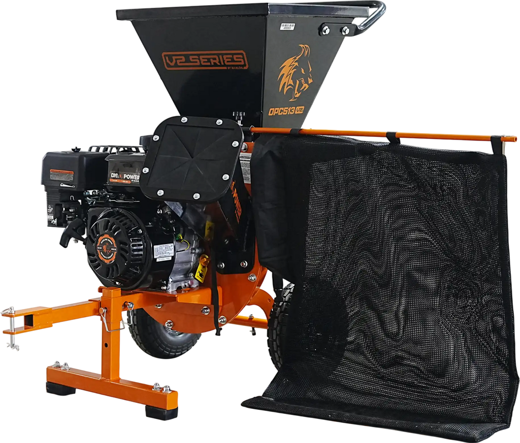 DK2 Chipper Shredder 3" Capacity 7 HP Gas Powered with Chip Bag OPC513-V2 New