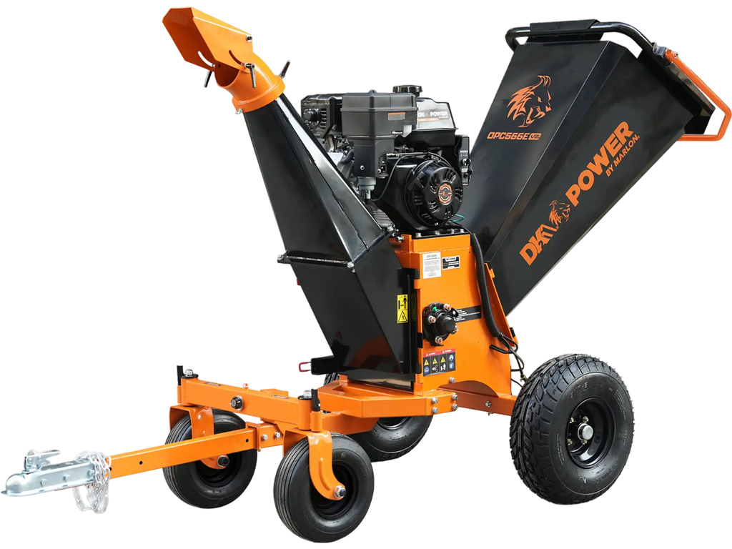 DK2 Kinetic Wood Chipper 6" Capacity 19.5 HP Gas Powered Electric Start OPC566E-V2 New