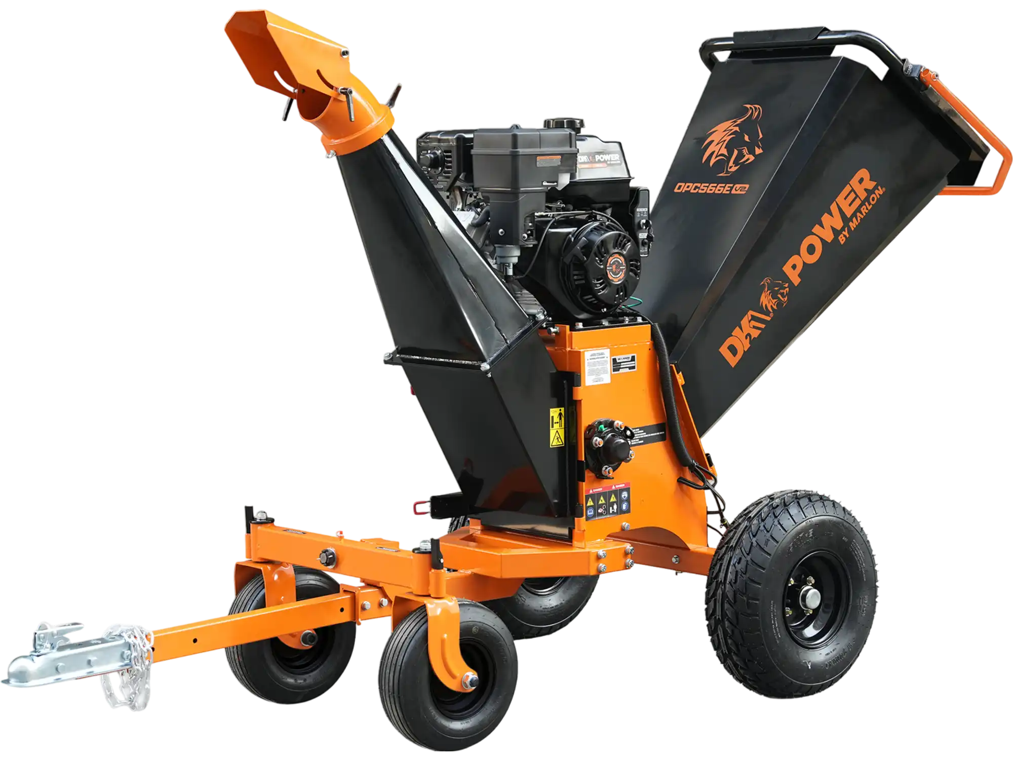 DK2 Kinetic Wood Chipper 6" Capacity 19.5 HP Gas Powered Electric Start OPC566E-V2 New