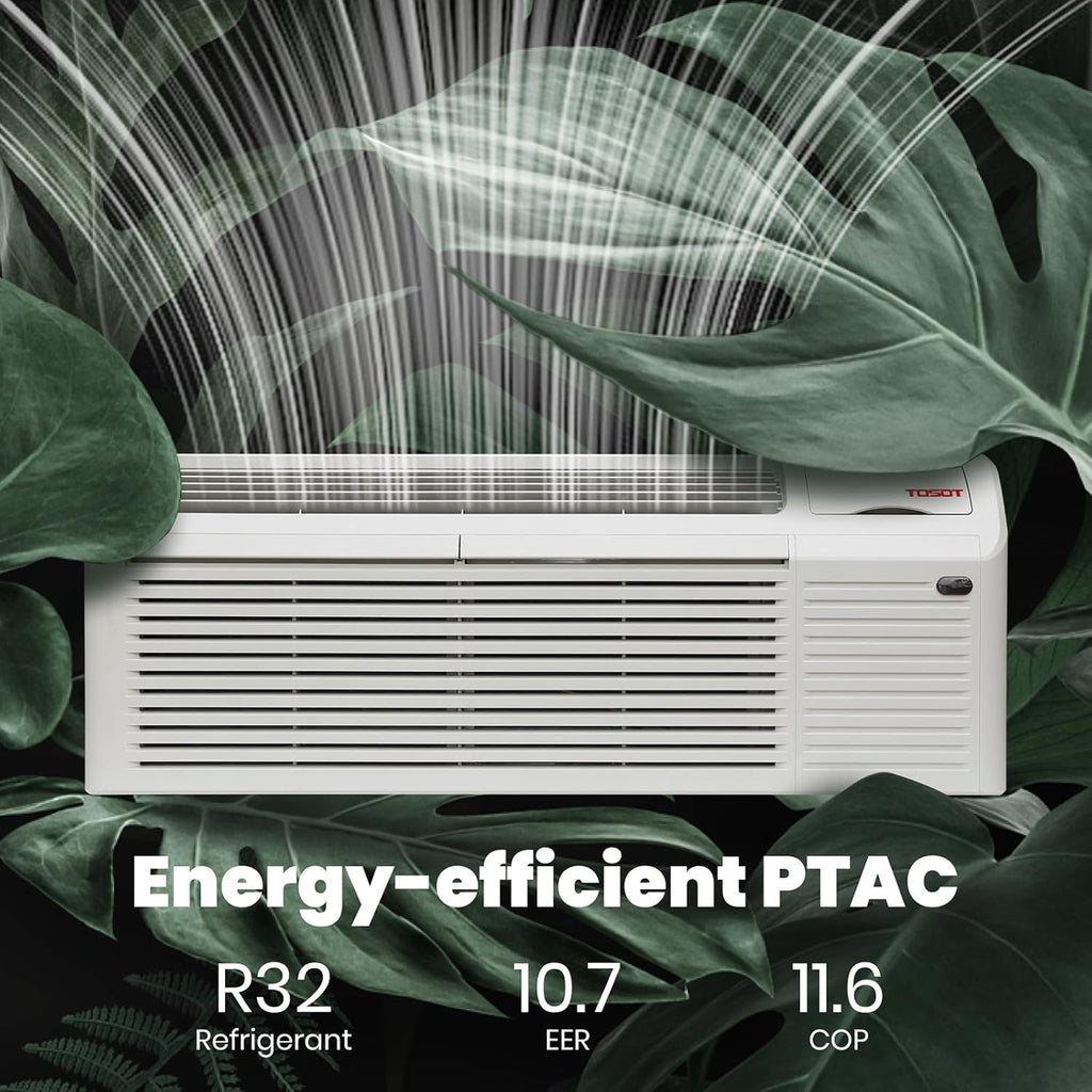 Tosot PTAC Packed Terminal Air Conditioner 15,000 BTU with Heat Pump 230V New