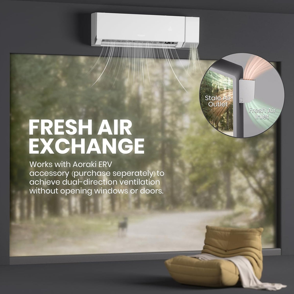Tosot Aoraki Mini-Split Air Conditioner Heat Pump WiFi 24,000 BTU 24.5 SEER2 ERV Compatible New