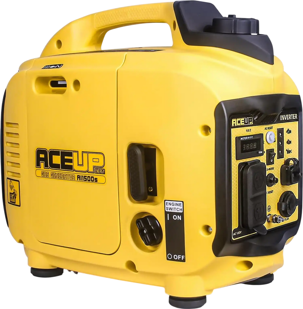 Aceup Energy AI1500S Generator 1200/1500W Gas Powered Inverter Quiet Low THD New