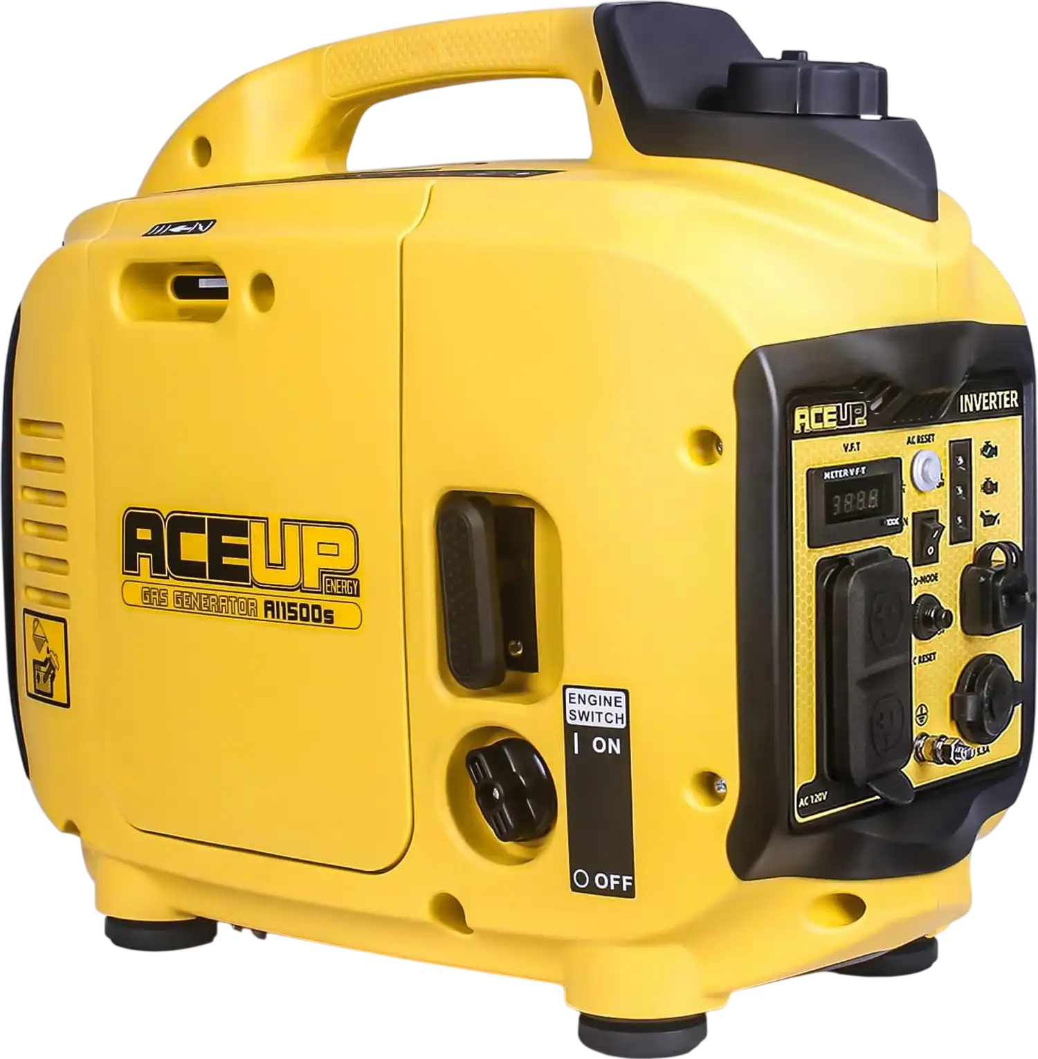 Aceup Energy AI1500S Generator 1200/1500W Gas Powered Inverter Quiet Low THD New