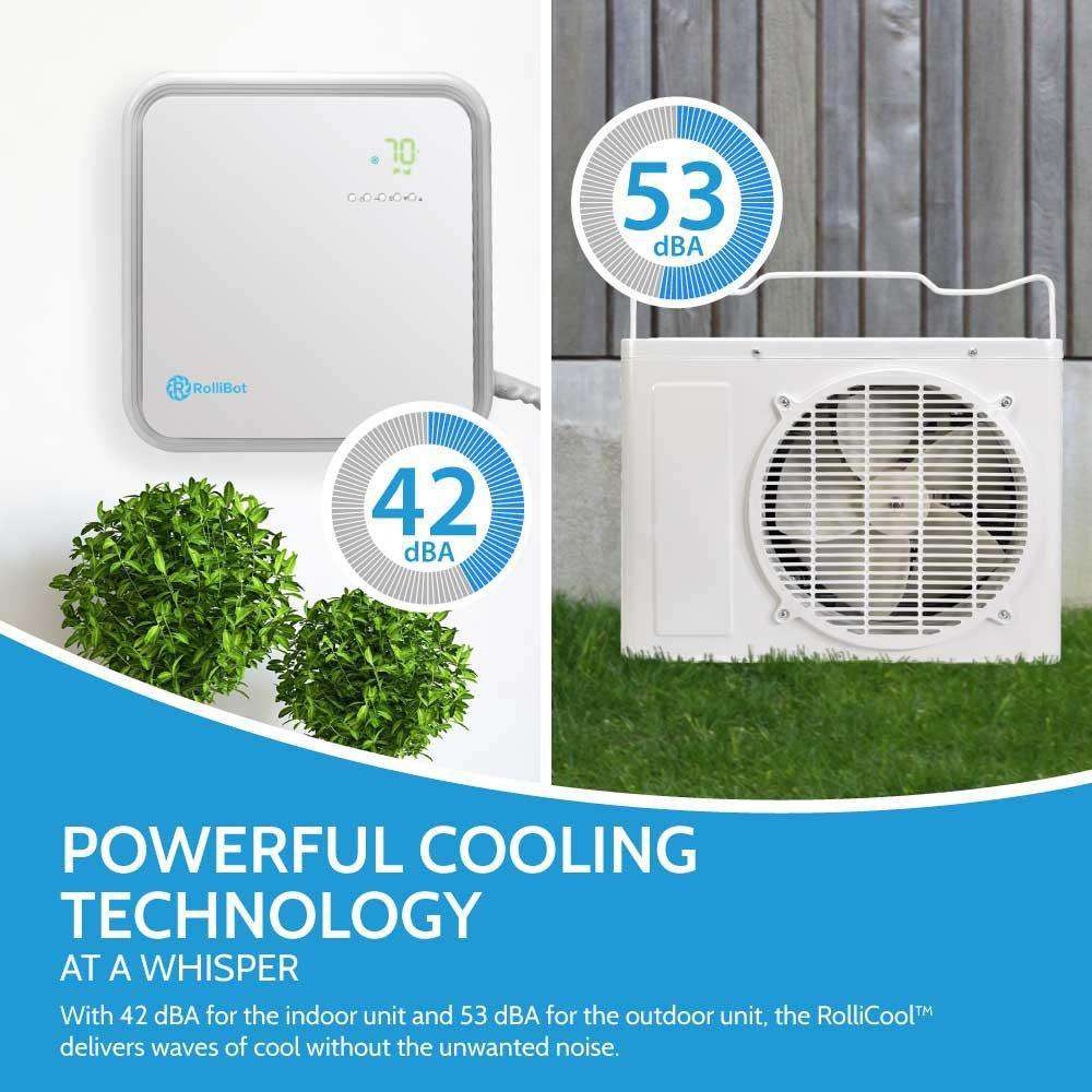 Rollibot Rollicool P800 10000 BTU Smart Alexa Enabled Lightweight Portable Mini Split Air Conditioner with Dehumidifier and Fan New