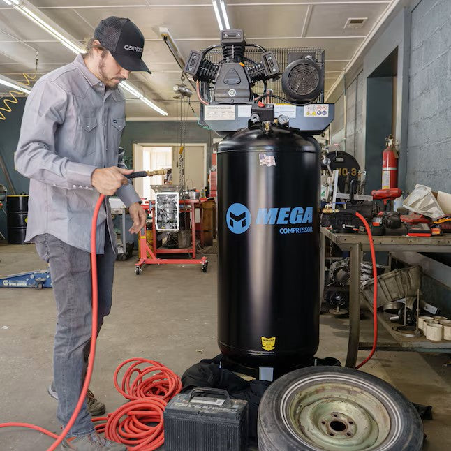 Mega Compressor MP-6560VB Electric Air Compressor 60 Gal. Vertical 5 HP 150 PSI 220V New