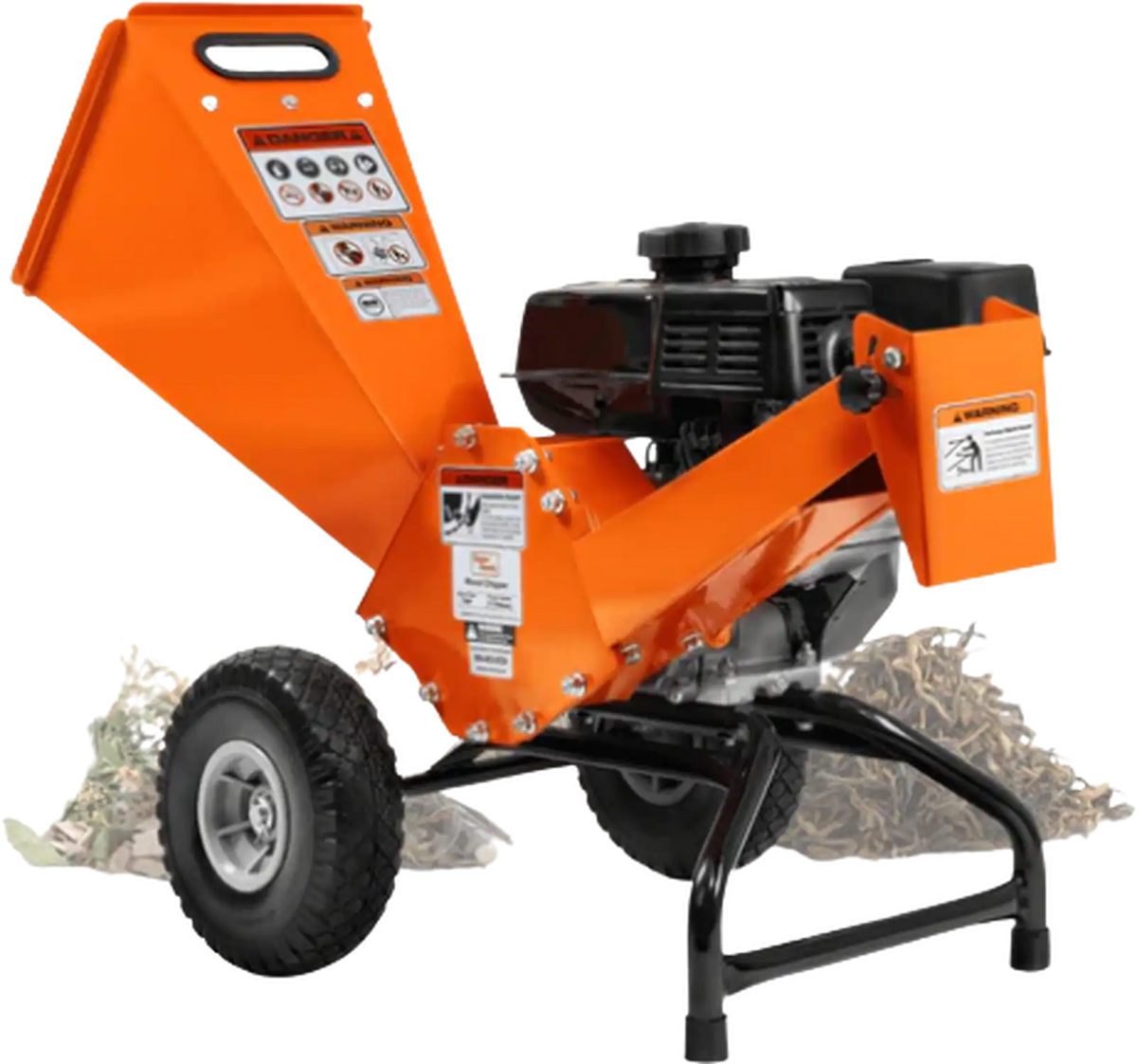 Super Handy GUO074 Mini Wood Chipper Shredder Mulcher Heavy Duty 7HP Compact Design 3" Max Cutting Capacity New