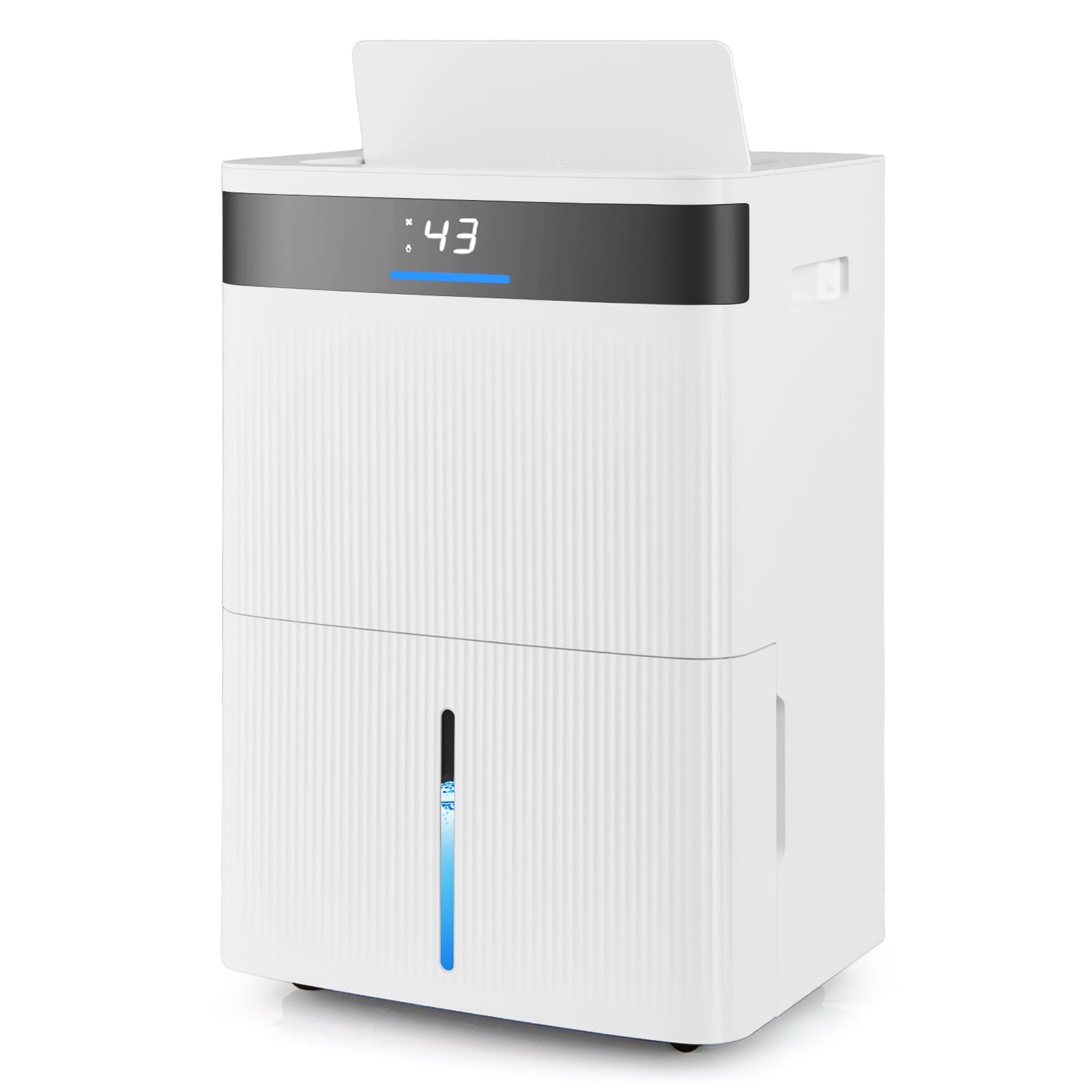 Costway 74 Pint Dehumidifier for Home 4500 Sq.Ft 22255158 New