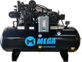 Mega Compressor MP-10120H3-U460 Air Compressor 120 Gallon 10 HP 175 PSI 3 Phase 460V Two Stage Electric Start New